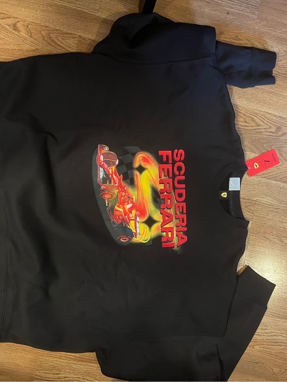 Mens Puma Ferrari Vegas Crewneck Pullover (636269 01) Size XL
